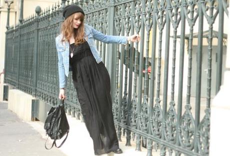 look robe longue veste