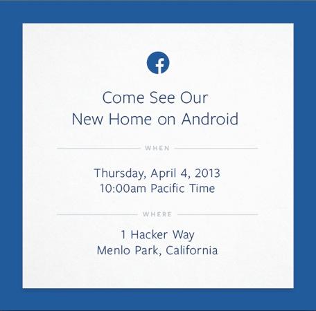 Facebook Invitation 4 Avril 2013