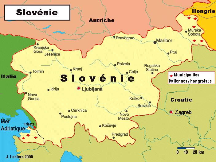 slovenie map carte Après Chypre, la Slovénie est le prochain pays sur la liste à sauver