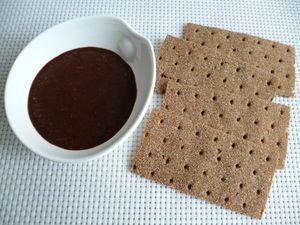 tartinade diététique chocolat praliné à l'inuline et avec Stimulance (sans sucre et sans beurre) P1000040