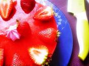 Bavarois Fraises Génoise Pistaches