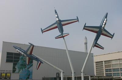 Pour le retour des Fouga à l'entrée du Musée de l'Air Pour le retour des Fouga à l'entrée du Musée de l'Air