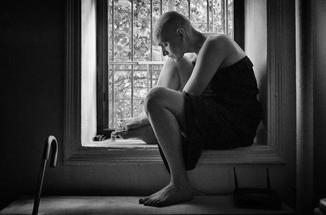 After a summer walk, Jen sits in the window and paints her nails.
