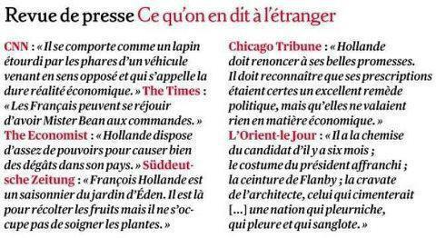 Revue de presse hollande