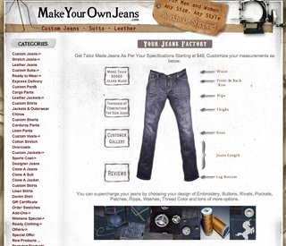 jeans personnalisés