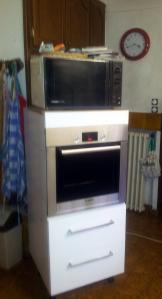 Meuble de rangement provisoire des fours