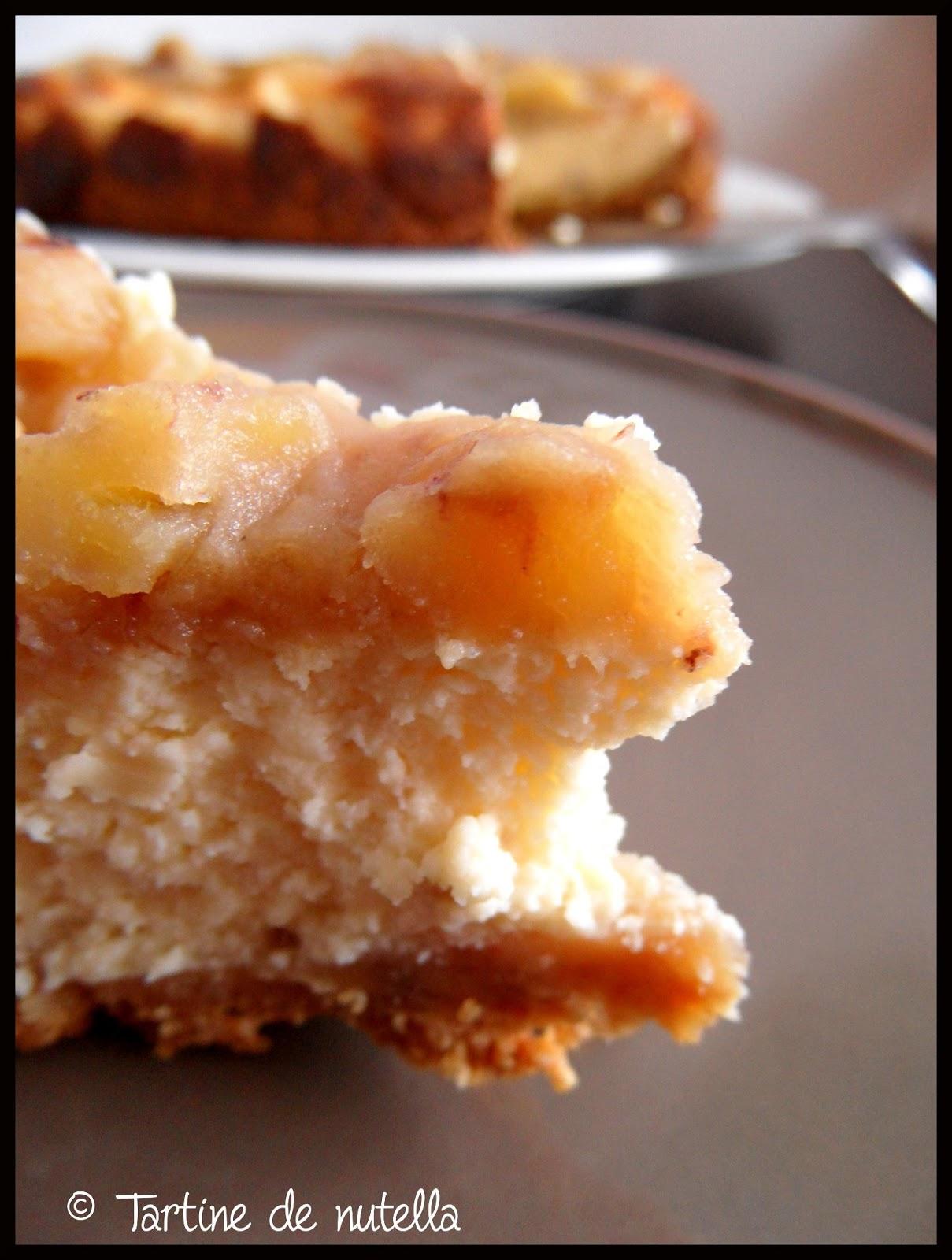 Cheesecake aux bananes caramélisées