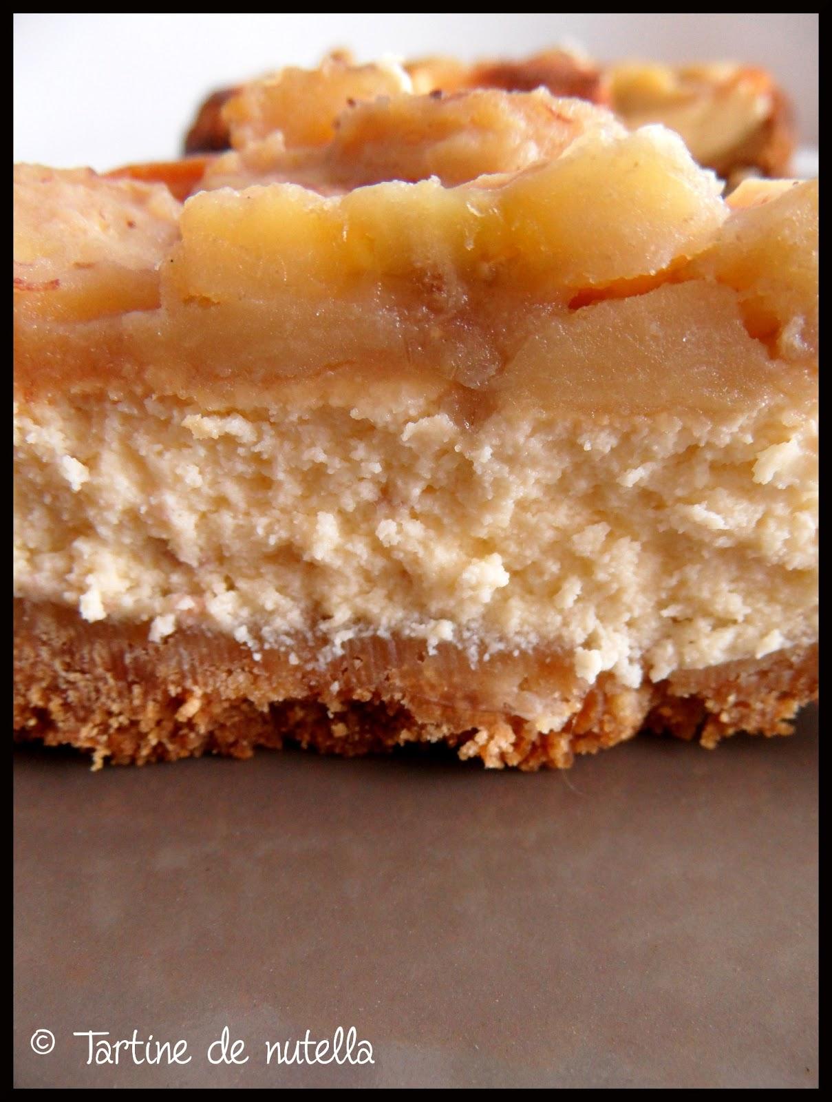 Cheesecake aux bananes caramélisées