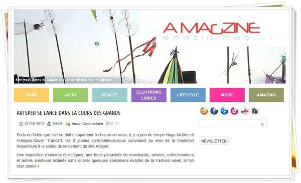 Article amagazine - ARPSTER