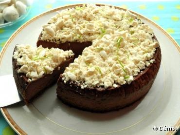 Recette bio : Cheesecake meringué au chocolat et citron vert de Cémoi