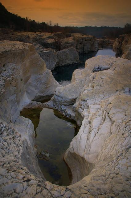 Sur la Cèze : les cascades du Sautadet