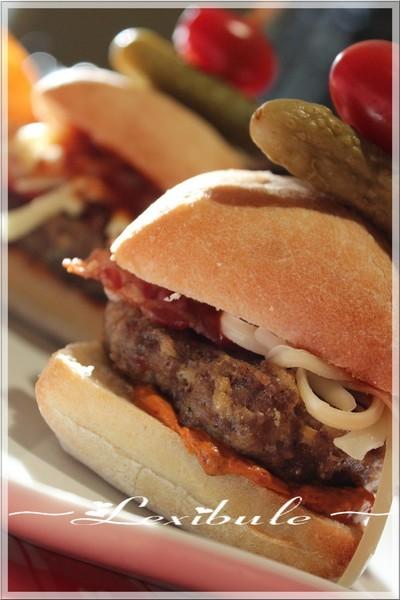 ~Mini-burger, double fromage et bacon~