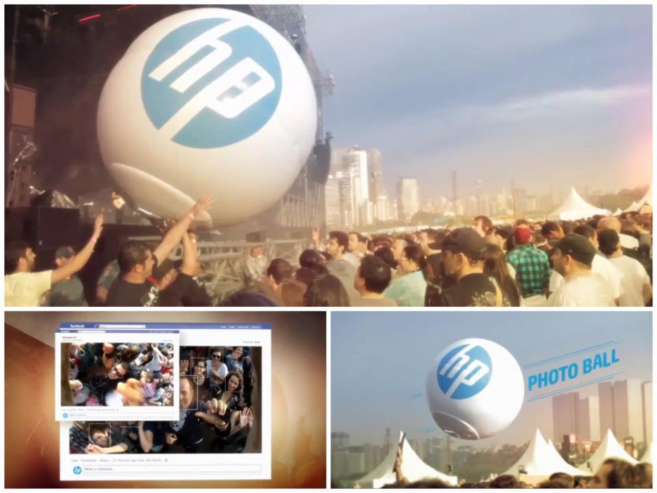 HP lance sa Photball pendant un festival de musique brésilien