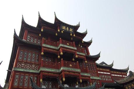 yu garden-shanghai-chine-vieille ville chinoise-fleurs-cerisiers-roses-jardin-zen