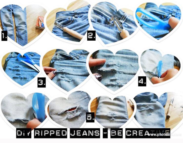 DIY trouer un jeans