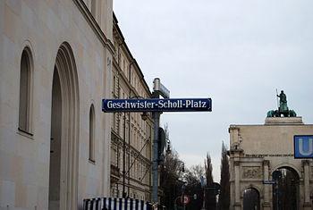 Munichois célèbres: Hans et Sophie Scholl