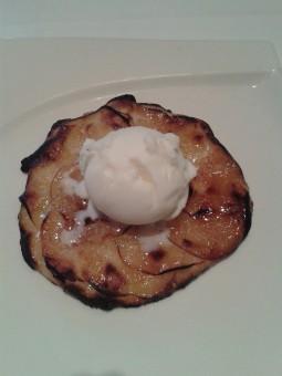 Tarte fine aux pommes glace Fior di latte 255x340