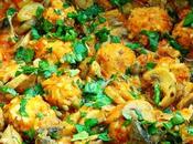 Tajine boulettes poisson champignons courgette