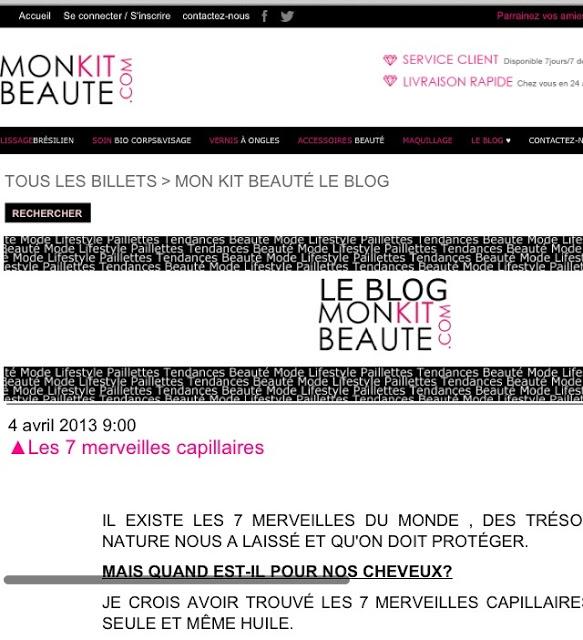 Les 7 merveilles capillaires