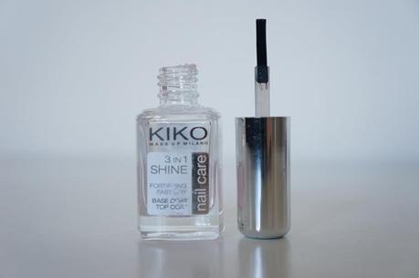 Kiko 3in1 shine fast dry top coat séchage rapide