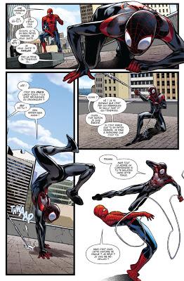 La rencontre entre les 2 Spider-Men: Peter Parker et Miles Morales