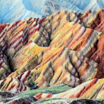 Les formations rocheuses colorées de Zhangye Danxia (Chine)