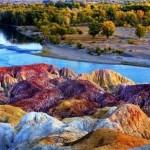 Les formations rocheuses colorées de Zhangye Danxia (Chine)