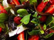 vendredi c'est retour vers futur... Salade d'herbes fraises mozzarella pour essayer d'attirer soleil
