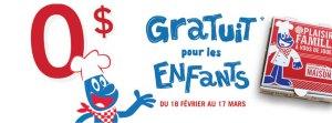 boston pizza gratuit pour les enfants