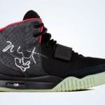 Nike Air Yeezy 2 Red Sample Nike Air Yeezy 2 portée & signée par Kanye West – Enchères sur Ebay