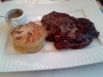 Entrecôte et gratin dauphinois 340x255