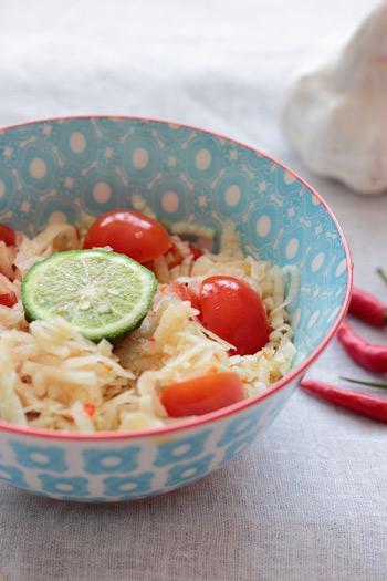 Salade de papaye verte © La Table Verte