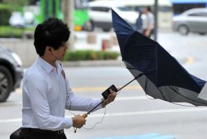 Parapluie + homme