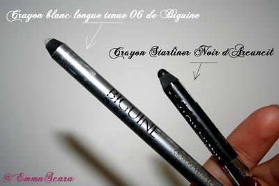 Crayon blanc Biguine Longue tenue n°5206 et Make-up 2 minutes chrono
