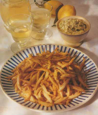 Petite friture de la Marne et sa sauce verte