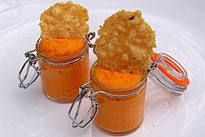 carottes_mousse_mousse carottes_parmesan_tuiles_tuiles parmesan_verrines_apéritif.JPG