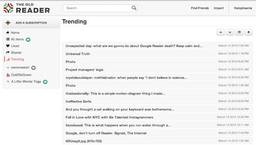 Comment utiliser The Old Reader ?