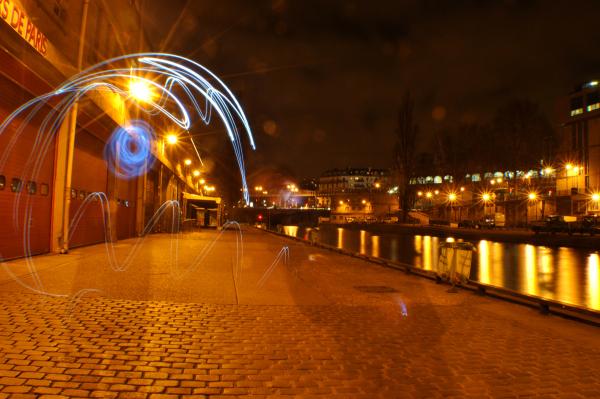 Light Painting Canal St Martin