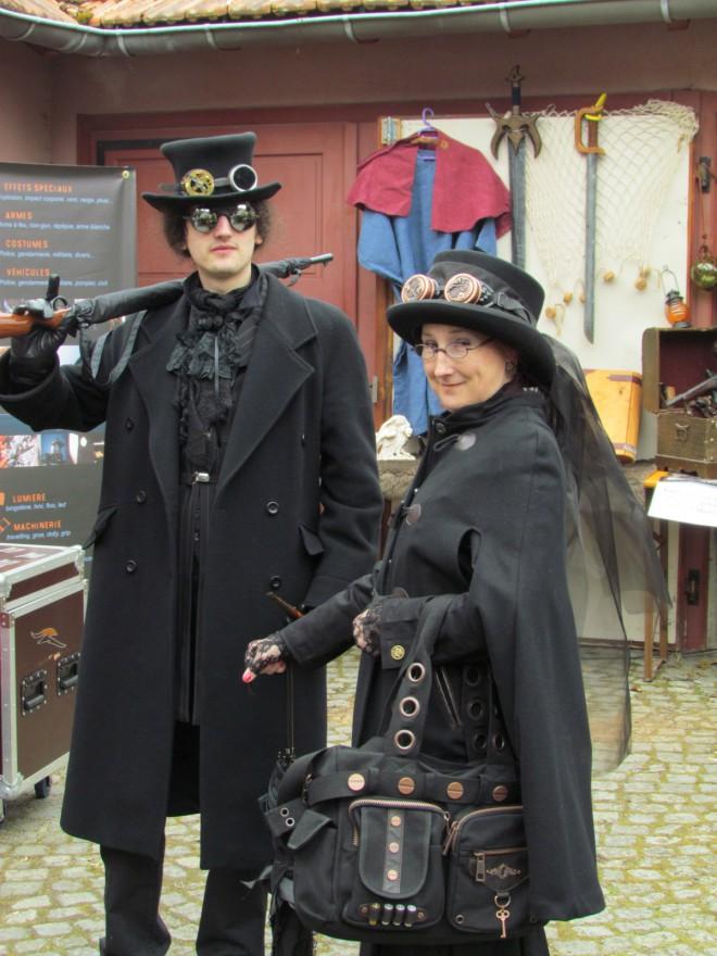 Les visiteurs étaient déguisés spécialement pour cette occasion.