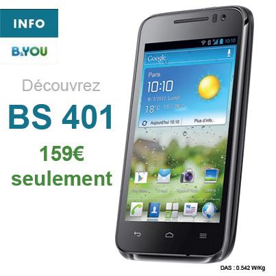 Le BS401, écran 4 pouces à 159 € ...