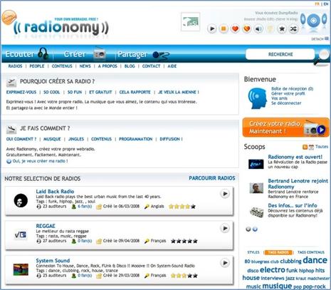 Radionomy, écoutez, créez, partagez des radios