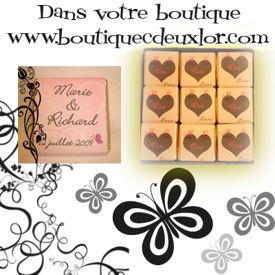 Mini tablette de chocolat «  Marquise de Sévigné » personnalisée pour votre mariage !