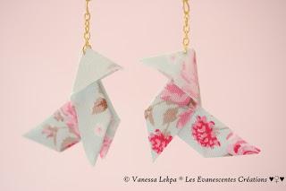 bijoux poétique romantique origami 