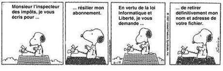 Et l'évasion des enfers fiscaux continuera Snoopy écrit au fisc