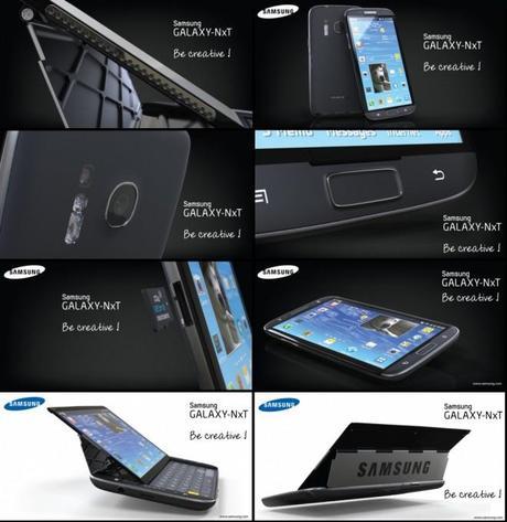 Samsung - Le Galaxy NxT un concept avec clavier !