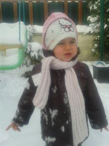 Bébé sous la neige