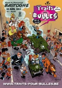 Traits pour bulles est le premier festival de la bande dessinée qui sera organisé à Bastogne le 20 avril prochain !