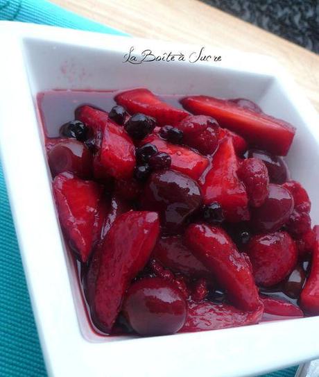 Soupe de fruits rouges au balsamique