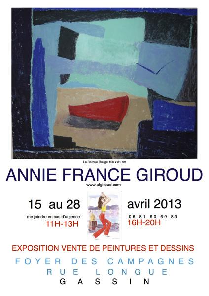 PEINTURE : ANNIE FRANCE GIROUD