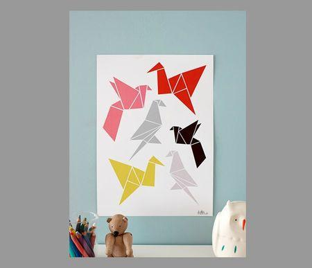 Dottir and Sonur poster origami